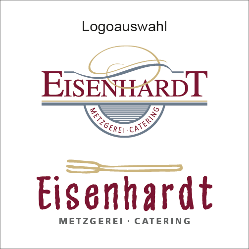 Logo-Vorschläge Metzgerei Eisenhardt 3–4